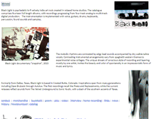 Tablet Screenshot of blacklightband.com